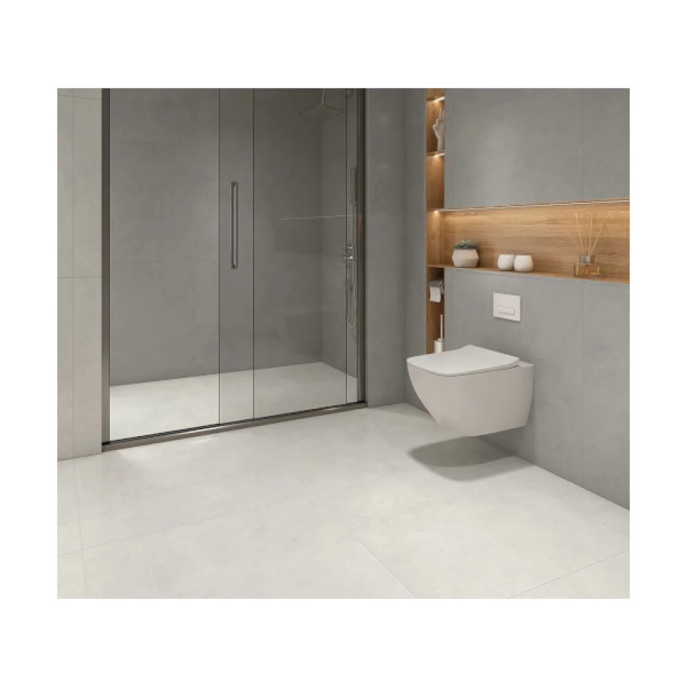 Piso Semigres Acetinado Retificado 87x87cm Cement Grigio FORMIGRES