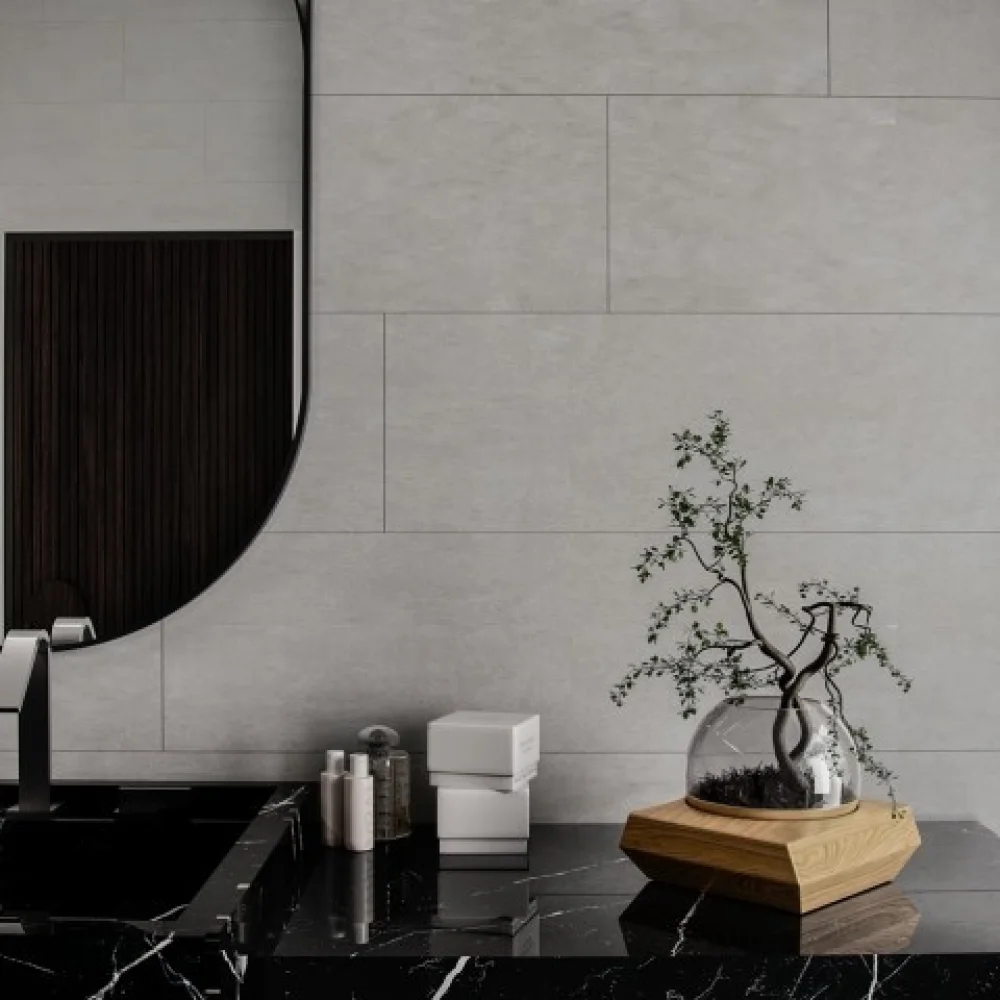 Porcelanato Cemento Grigio 60X120, Retificado, BIANCOGRES