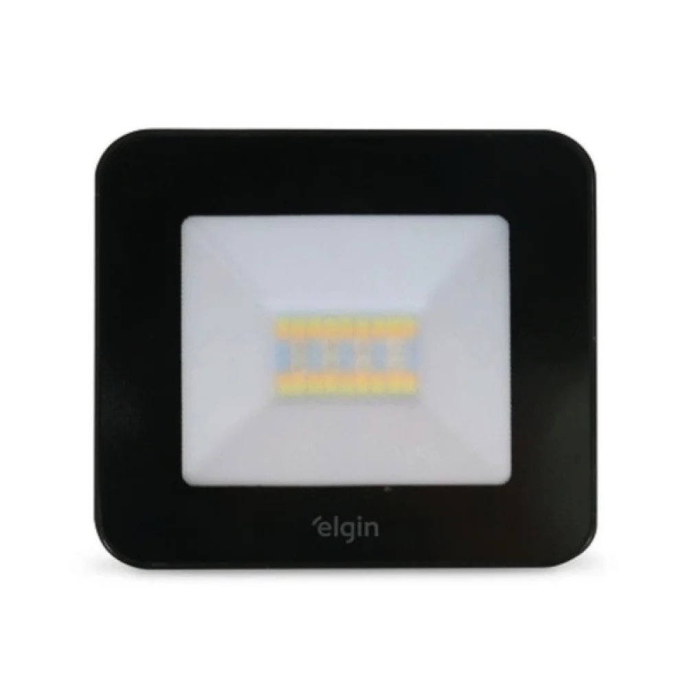 Refletor de Led Inteligente 50W RGB 3000-6500K Bivolt Preto ELGIN