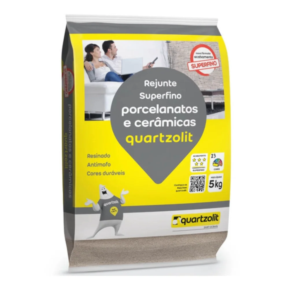 Rejunte Porcelanato Interno/Externo 5Kg Corda QUARTZOLIT