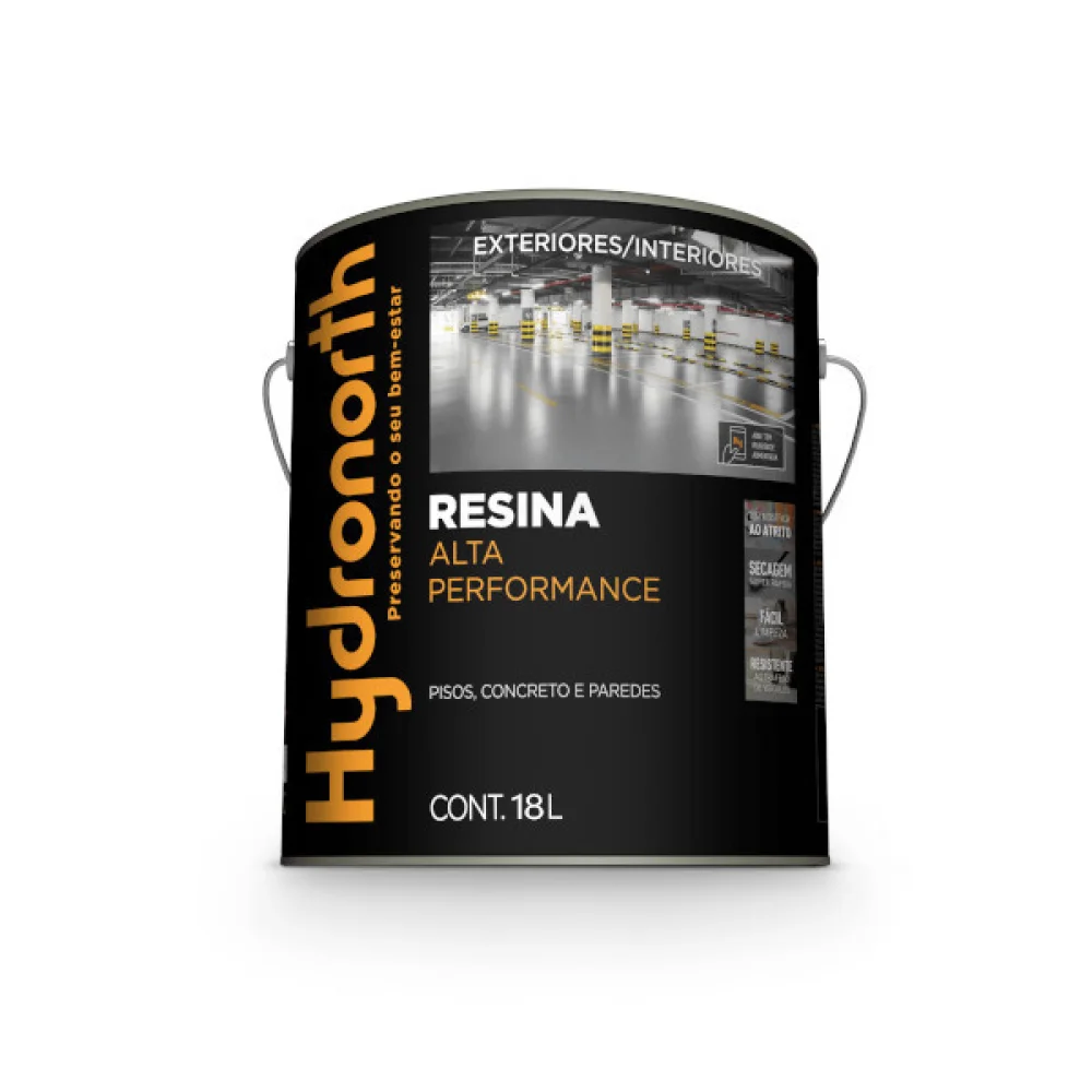 Resina Alta Performance Cinza 18L HYDRONORTH