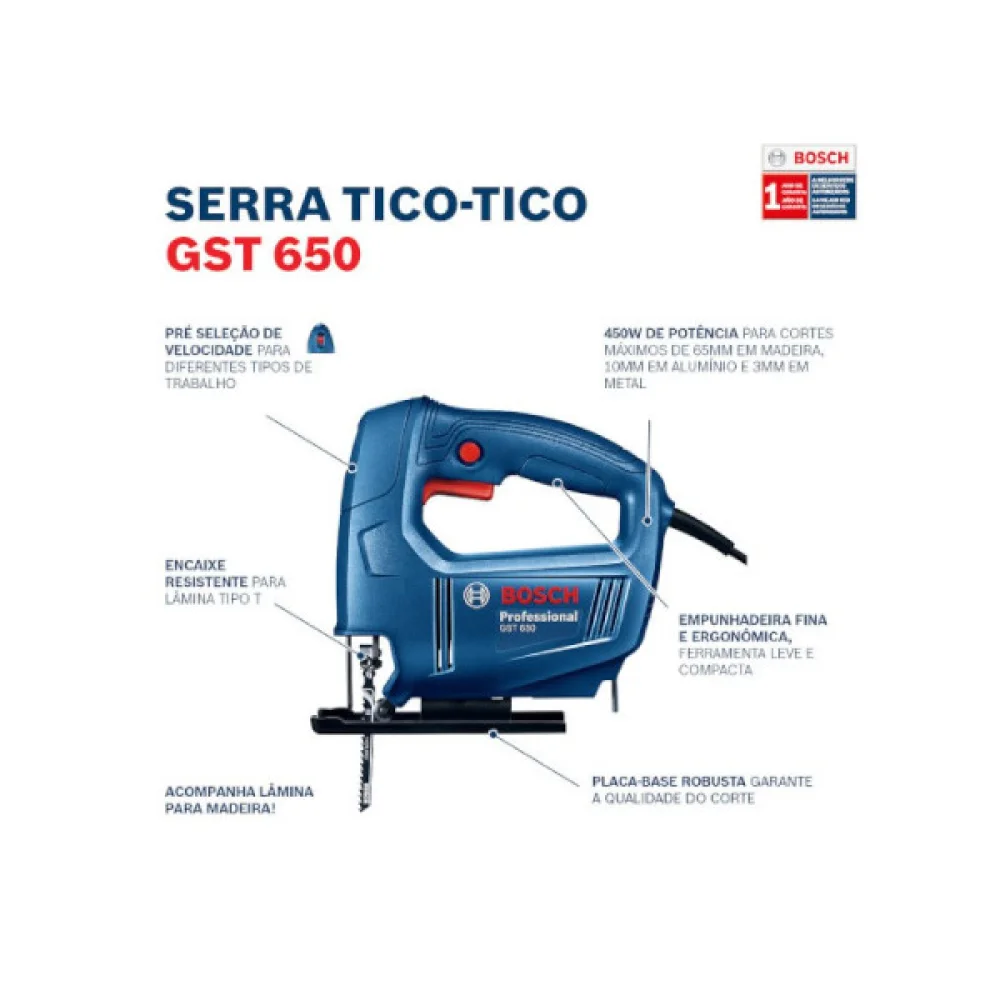 Serra Tico Tico GST650 450W BOSCH