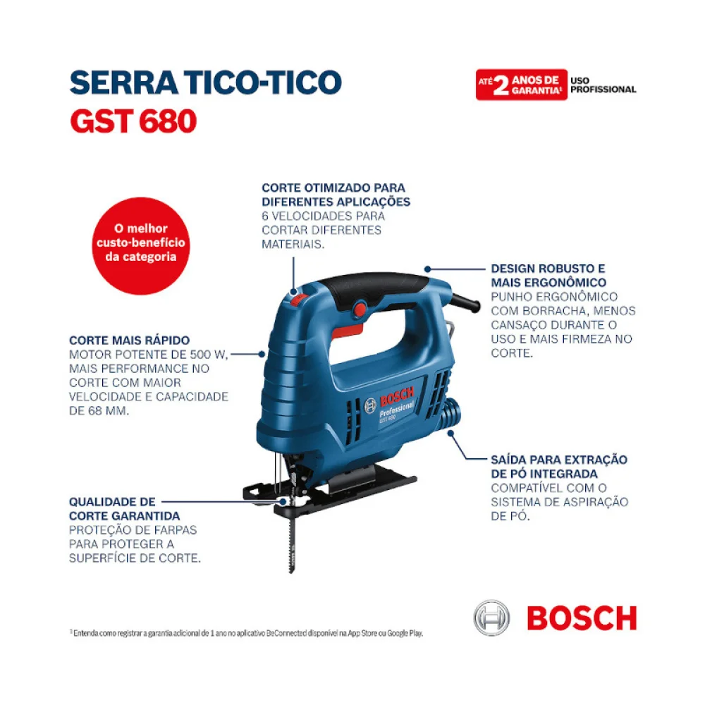 Serra Tico Tico GST680 500w BOSCH