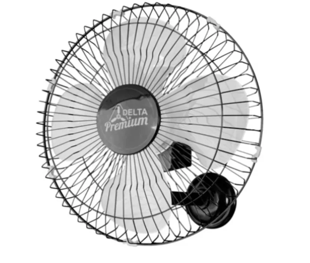 Ventilador de parede 50cm bivolt preto Venti-Delta