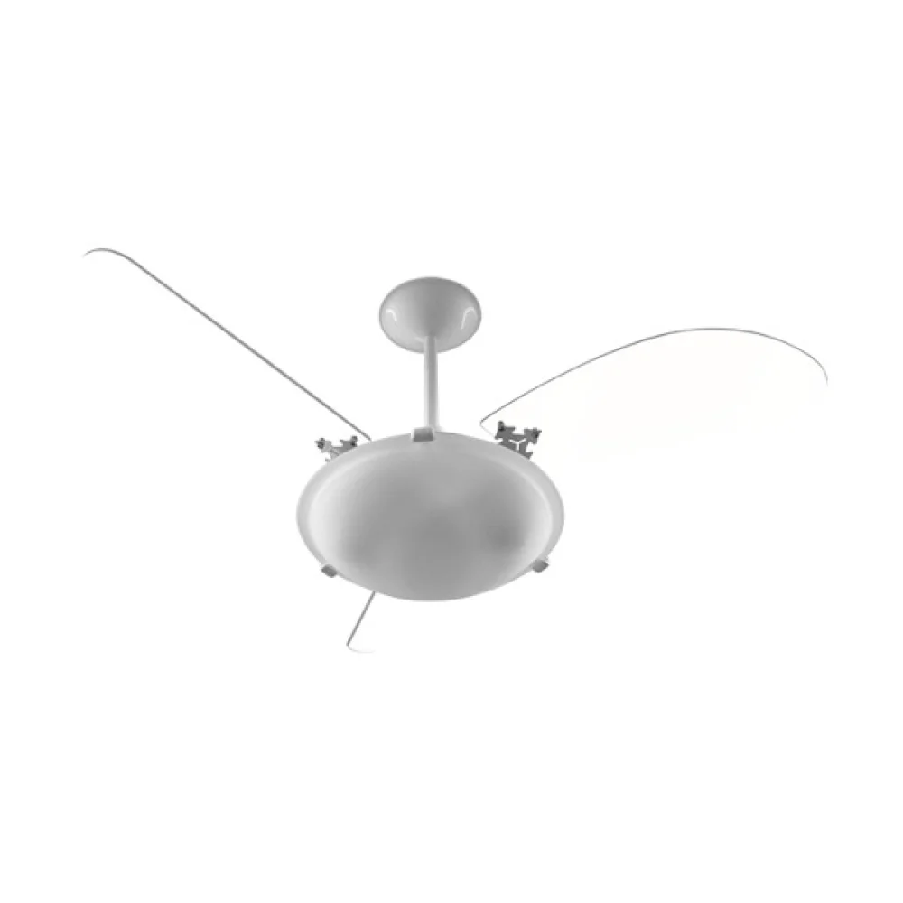 Ventilador de Teto Angra 127V Branco/Transparente VENTI DELTA