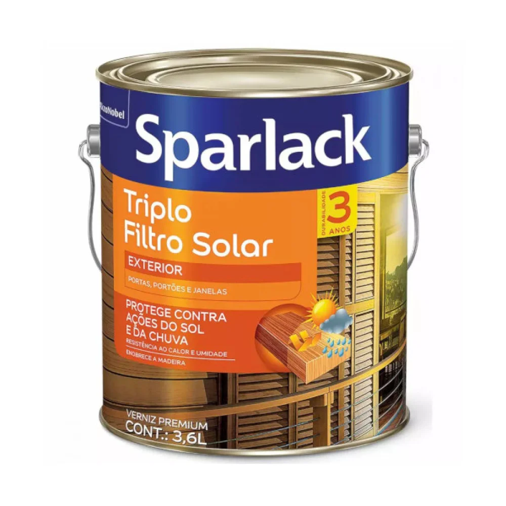 Verniz Filtro Solar Natural 3,6L SPARLACK