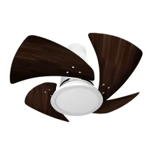 Ventilador de Teto Tornado Led 127V Branco Tabaco VENTI DELTA
