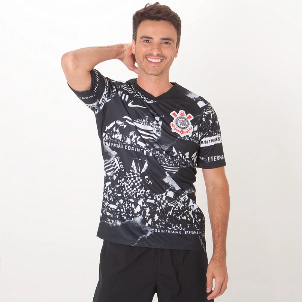 CAMISA NIKE CORINTHIANS OFICIAL 3 2019 INVASÕES TORCEDOR PRO SEM NÚMERO ...