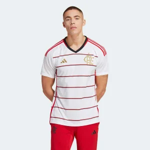 Body Flamengo I 2023/24 - Torcedor Adidas Infantil - Vermelho e preto