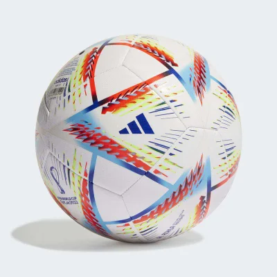 Bola Futebol Campo Adidas Al Rihla Copa Do Mundo 2022 C/Caixa Branco e Azul