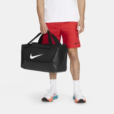 Nike, Brasilia Duffel Bag (Extra Small), Preto/Branco