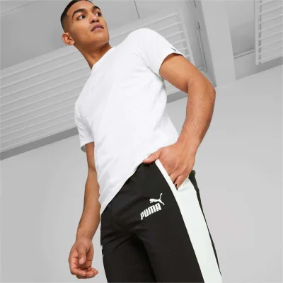 CALÇA PUMA BMW MMS MT7 TRACK PANTS SLIM MASCULINA PRETO/BRANCO