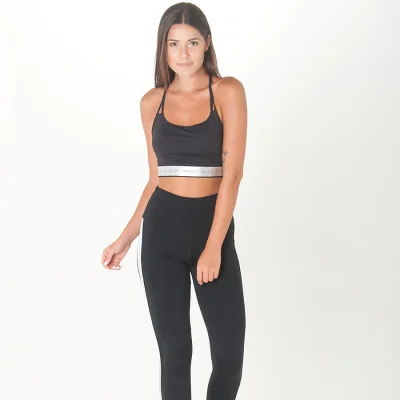 CONJUNTO COLCCI CALÇA LEGGING E TOP FEMININO PRETO