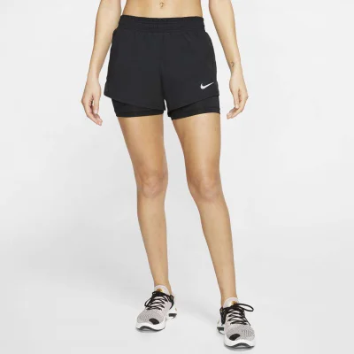 shorts 2 em 1 feminino para corrida