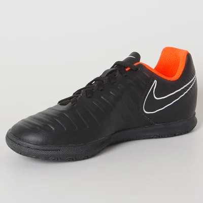 nike tiempo preta e laranja