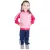 AGASALHO ADIDAS 1 J PES KNIT INFANTIL ROSA/MARINHO