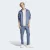 AGASALHO ADIDAS ESSENTIAL 3 STRIPES MASCULINO AZUL/PRETO