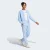 AGASALHO ADIDAS ESSENTIALS 3S FEMININO AZUL CELESTE/BRANCO