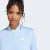 AGASALHO ADIDAS ESSENTIALS 3S FEMININO AZUL CELESTE/BRANCO