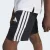 BERMUDA ADIDAS 3 STRIPES INFANTIL PRETO/BRANCO