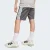 BERMUDA ADIDAS 3 STRIPES INFANTIL GRAFITE/BRANCO