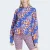 BLUSÃO MOLETOM ADIDAS CAPUZ ADIDAS X FARM RIO FEMININO AZUL/LARANJA