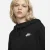 BLUSÃO NIKE SPORTSWEAR CLUB FLEECE FEMININO PRETO