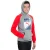 BLUSÃO PUMA FUN IND GRAPHIC HOODED SWEAT INFANTIL CINZA/VERMELHO