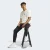 CALÇA ADIDAS AFUNILADA JUSTA PADRÃO SERENO TRÊS LISTRAS AEROREADY MASCULINA PRETO
