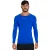 CAMISA POKER SKIN COMPRESSAO X RAY LIGHT MANGA LONGA MASCULINA AZUL
