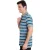 CAMISA PUMA POLO FUN STRIPE JERSEY MASCULINA CINZA/MARINHO