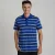 CAMISA PUMA POLO FUN STRIPE JERSEY MASCULINA AZUL/CINZA
