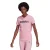 CAMISETA ESSENTIALS SLIM LOGO ADIDAS FEMININA ROSA/PRETO