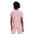 CAMISETA ESSENTIALS SLIM LOGO ADIDAS FEMININA ROSA/PRETO