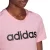 CAMISETA ESSENTIALS SLIM LOGO ADIDAS FEMININA ROSA/PRETO