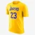 CAMISETA NIKE LAKERS ES NN SS MASCULINA AMARELO
