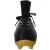 CHUTEIRA NEDEL CAMPO MODELO 13 BOTINHA PRETO/DOURADO