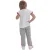 CONJUNTO ADIDAS DY WINNIE INFANTIL BRANCO/CINZA