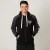 JAQUETA NBA MOLETOM BULLS MASCULINA PRETO/GRAFITE