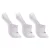 KIT MEIA MIZUNO TRIMTZ BASIC INVISIVEL TRIPACK BRANCO