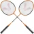 KIT VOLLO BADMINTON 4 RAQUETES COM 3 PETECAS E REDE COLORIDO