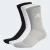 MEIA ADIDAS CANO ALTO 3 PARES COLORIDO