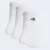 MEIA ADIDAS CANO ALTO COM 3 PARES BRANCO