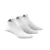MEIA ADIDAS CUSHIONED ANKLE 3 PARES (UNISSEX) BRANCO
