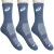 MEIA ASICS TENNIS CREW PACOTE COM 3 MARINHO