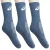 MEIA ASICS TENNIS CREW PACOTE COM 3 MARINHO