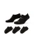 Meia Nike Everyday Plus Cush Footie Pacote com 3 Unidades