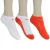 MEIA NIKE YTH CTN CUSH NO SHOW PACOTE COM 3 PARES LARANJA/BRANCO