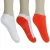 MEIA NIKE YTH CTN CUSH NO SHOW PACOTE COM 3 PARES LARANJA/BRANCO