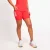 SHORTS ADIDAS 3 LISTRAS C/BOLSO FEMININO VERMELHO